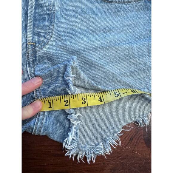 Levi’s 501 Cut off Denim Shorts Womens Size 27 - Picture 4 of 8